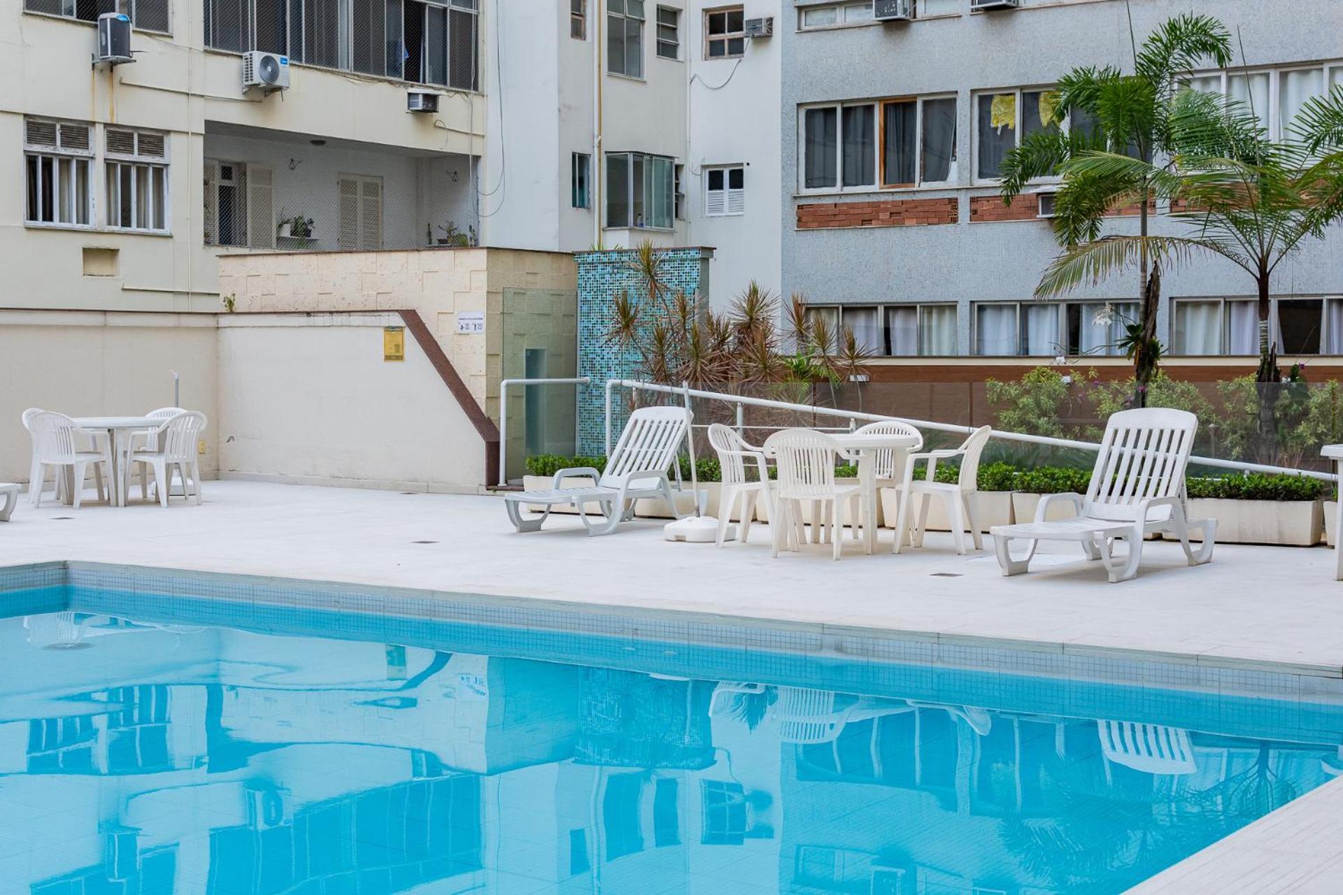 Flat Posto 6 Com Piscina - Copacabana Río de Janeiro Exterior foto